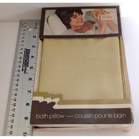 Vintage McGregor Bath Vinyl Spa Pillow Cushion Neckrest Lot 2 in Original Box - Picture 6 of 11
